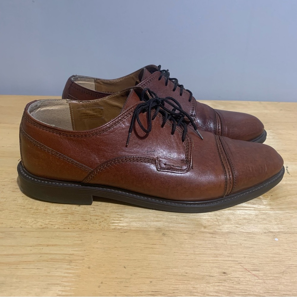 Venturini Mens Italian Leather ‎ Dress Shoes Cap Toe Oxford Made In Italy 10.5D
